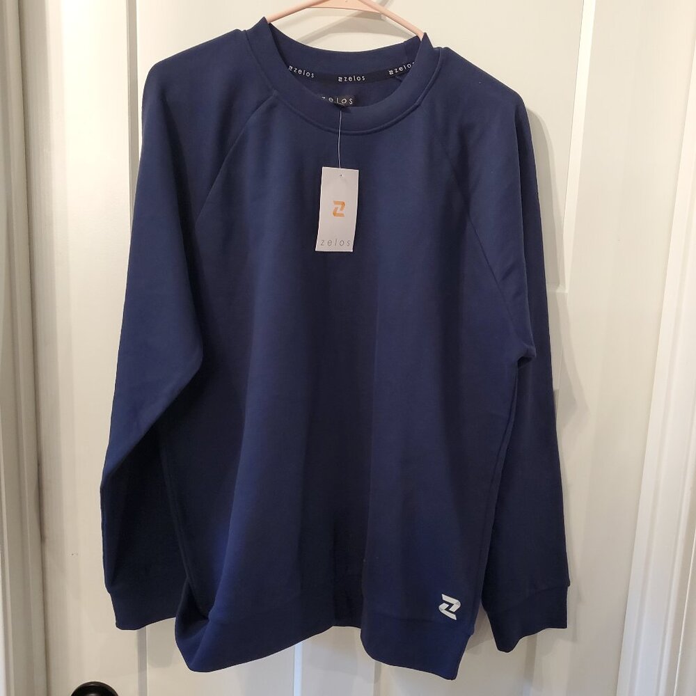 BNWT Zelos Navy Blue Sweatshirt- Large